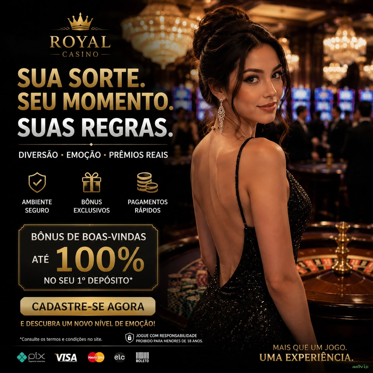 Comparação APP mobile vs versão web da aa9vip